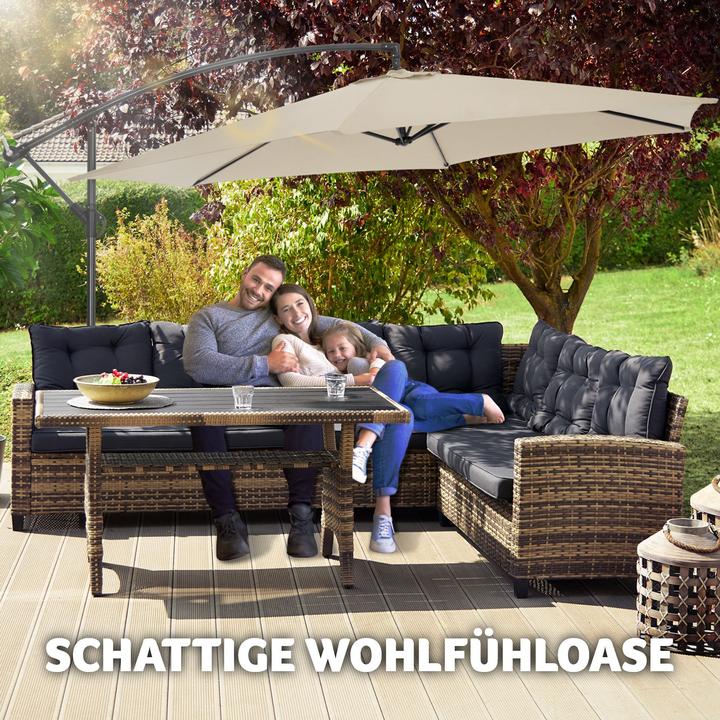 Image du produit tectake Parasol déporté (3.50 m)