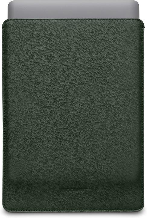 Actual product image Woolnut Leather Sleeve -suojatasku 13" MacBook Pro & Air, vihreä (13")