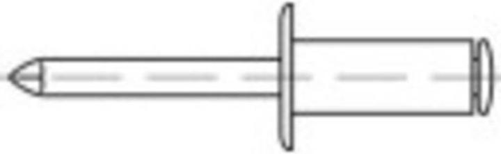 Produktbild Toolcraft Offene Blindniete (Ø x L) 5 mm