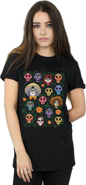Immagine prodotto Disney Coco Heads Pattern Maglietta Ampia Donna (S)