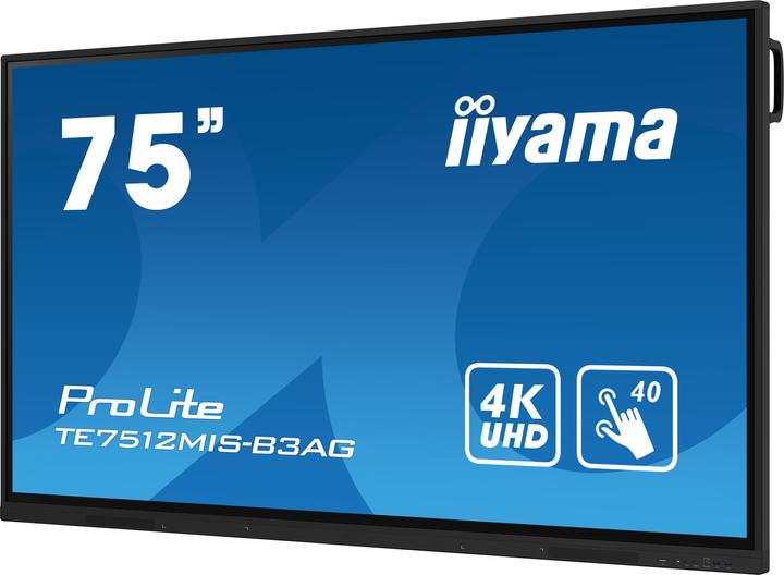 Produktbild iiyama TE7512MIS-B3AG Touch 75" UHD (3840 x 2160 Pixel, 75")