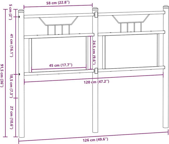 Image du produit VidaXL Gorgonia (126 x 3 x 91,5 cm)