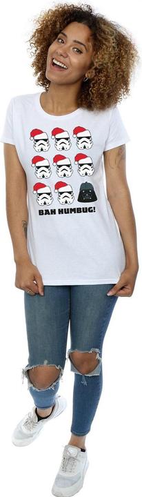Actual product image Star Wars Womens/Ladies Christmas Humbug Cotton T-Shirt (S)