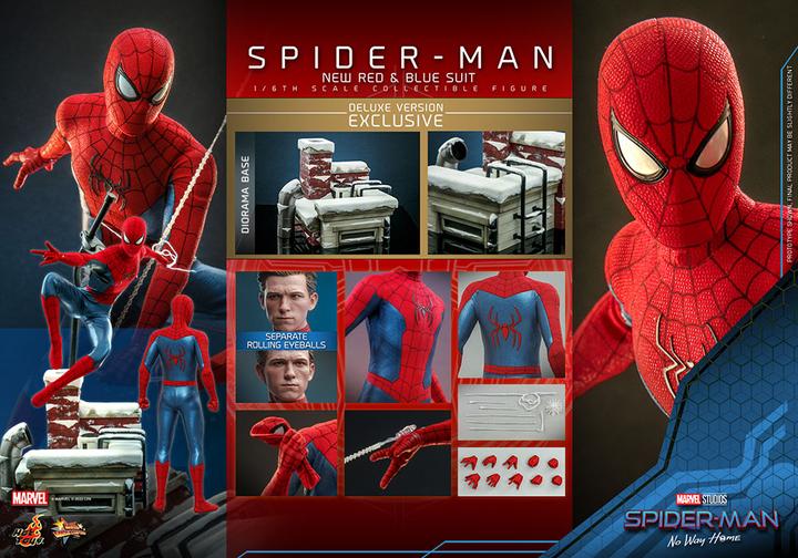 Produktbild Hot Toys Spider-Man: No Way Home figurine Movie Masterpiece 1/6 Spider-Man (New Red and Blue Suit) (Deluxe Ve