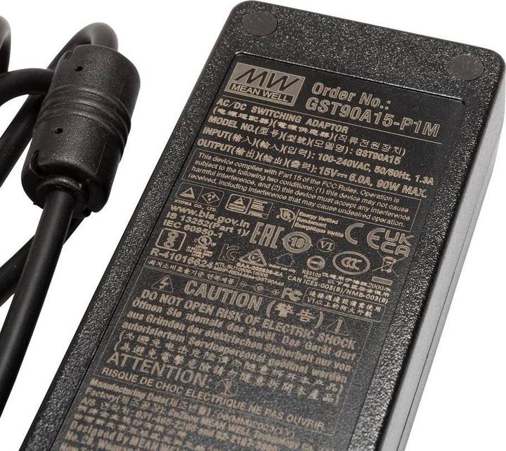 Actual product image MeanWell Power Adapter Desk Top C14 15V ErP 90W (90 W)