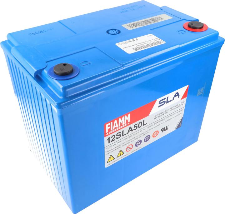 Produktbild Fiamm Monolite 12SLA50 12V 50Ah (10hr) Bleiakku AGM Blei Gel Akku (12 V, 50 Ah)