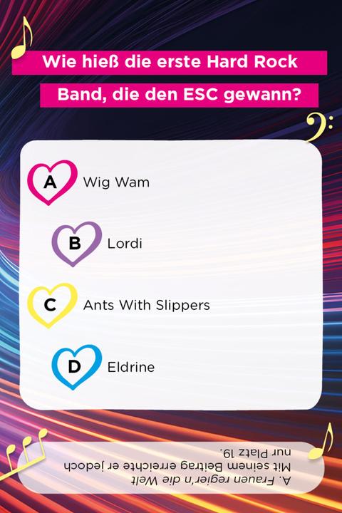 Actual product image Card game: The big quiz for ESC fans (German)