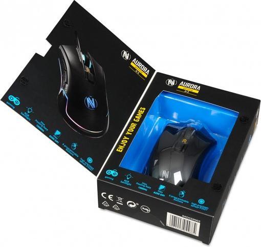 Actual product image iBox AURORA A-3 Mouse right USB Type-A Optical 6200 DPI (Cable)