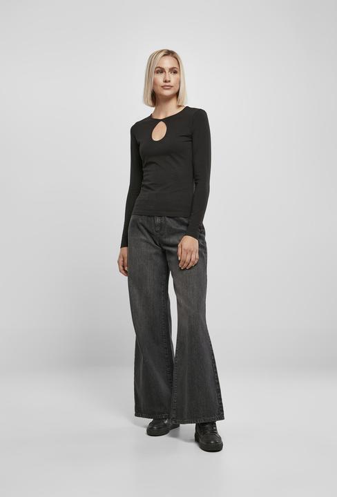 Actual product image Urban Classics Ladies Organic Keyhole Longsleeve (4XL)