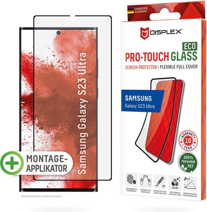 Actual product image Displex Pro Touch Eco Glass, Panzerglas (1 Piece, Samsung Galaxy S23 Ultra)