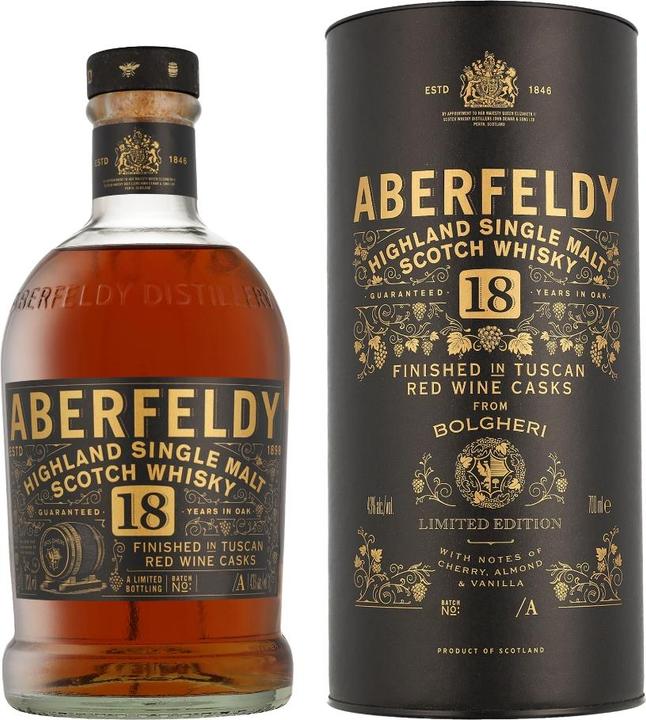 Image du produit Aberfeldy 18 Y Bolgheri Italian Red Wine Casks (Scotch Whisky)