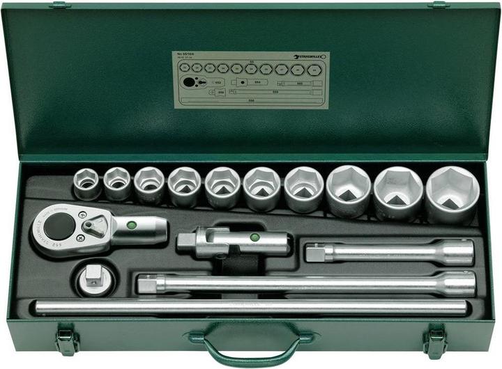 Stahlwille Set di chiavi a bussola metriche 3/4 (20 mm) (50 mm, 36 mm, 27 mm, 41 mm, 25 mm, 45 mm, 46 mm, 37 mm, 33 mm, 29 mm, 47 mm, 34 mm, 30 mm, 23 mm, 43 mm, 26 mm, 22 mm, 40 mm, 28 mm, 42 mm, 48 mm, 38 mm, 39 mm, 32 mm, 44 mm, 35 mm, 24 mm, 31 mm, 49 mm)