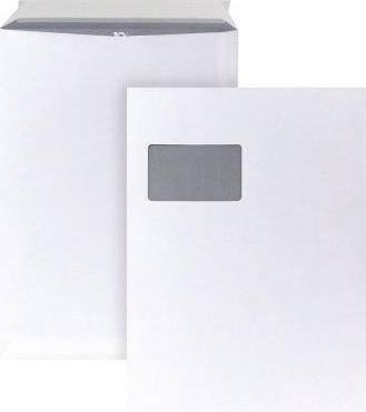 Produktbild Bong Versandtasche DIN C4 mit Fenster 120g/m² mit Haftklebung Papier weiss 10 St./Pack. (10 x)