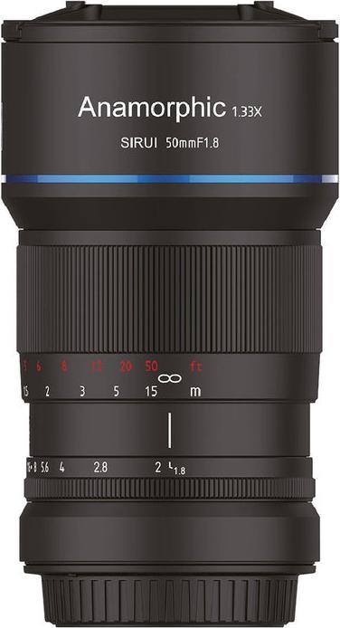 Actual product image Sirui 50mm f1.8 anamorphic lens, MFT mount (Micro Four Thirds, APS-C / DX)
