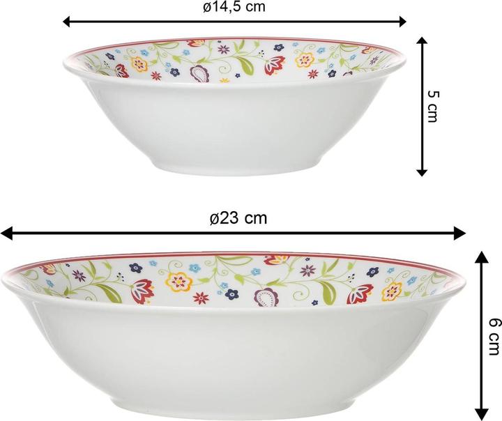 Produktbild Ritzenhoff & Breker Salatschalen Set Shanti (1 cm, 7 x)