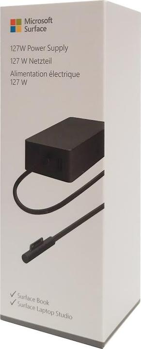 Image du produit Microsoft Surface 127W Alimentation pour entreprise (CH, DE, AT, FR, BEL, NLD, Eng. Intl.) (127 W)