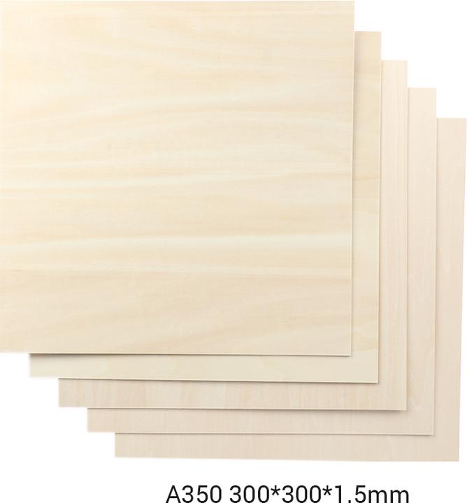 Snapmaker 2.0 Material Basswood A350 5er Pack / Basswood Sheet (Accessories)