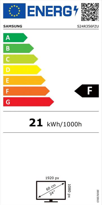 Energie-Label Samsung LS24R356FZUXEN (1920 x 1080 Pixel, 24")
