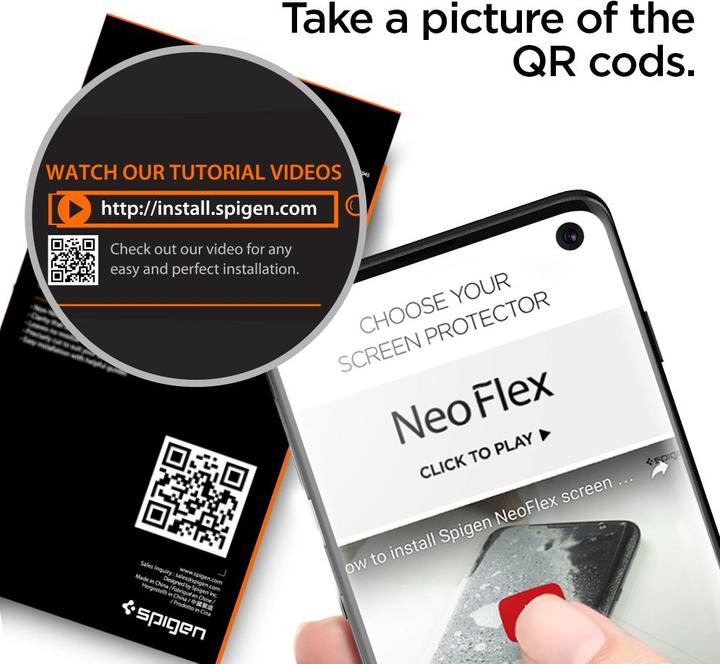 Actual product image Spigen Neo Flex HD (1 Piece, Samsung Galaxy S10)