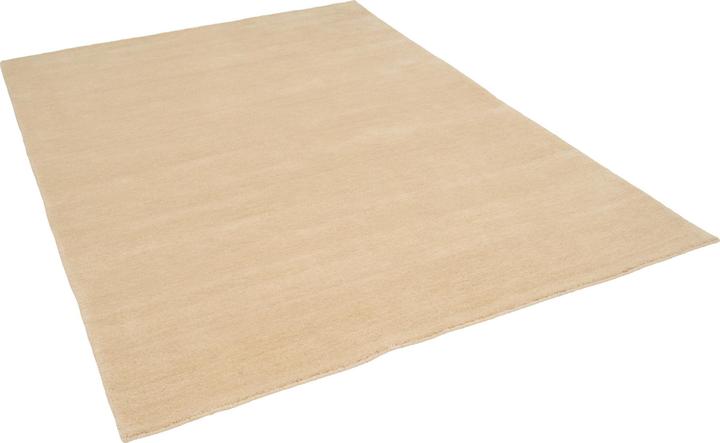 Produktbild Pergamon Wolle Natur Teppich Gabbeh Einfarbig (90 x 160 cm)