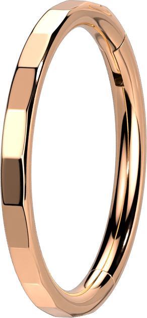 Produktbild Star Piercing Micro Segmentring klappbar rosegold Kanten gebrochen (ohne Messing, Titan G23)