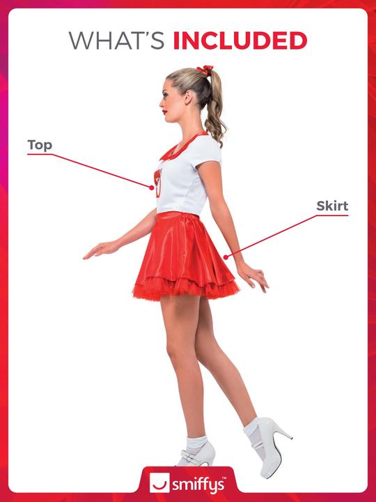 Actual product image Smiffys Grease: Sandy Cheerleader (36, 38)