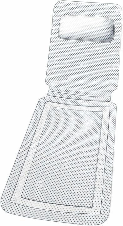 Wenko Komfort mit Nackenpolster (125 x 36 x 6 cm)