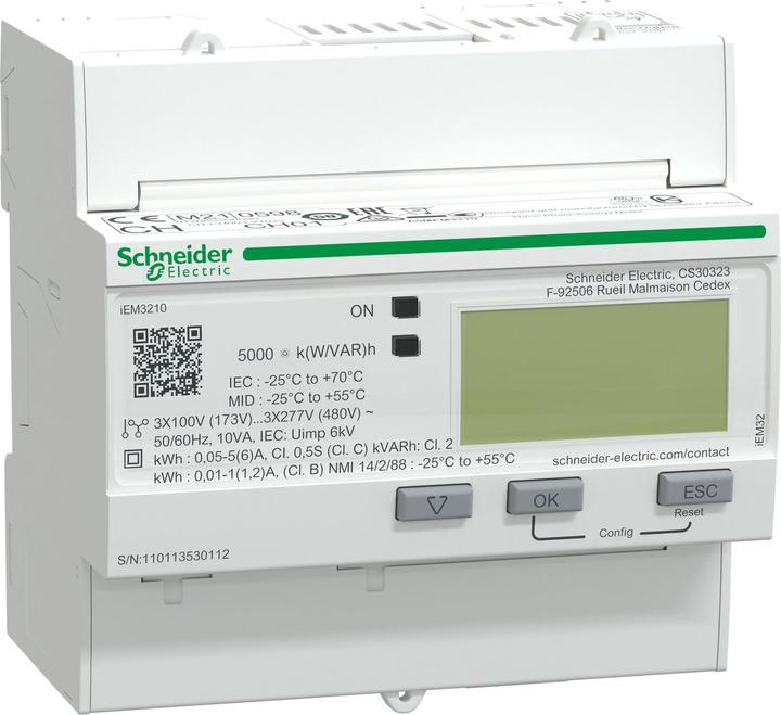 Schneider Electric iEM3210 Compteur d'énergie CT Pulse MID