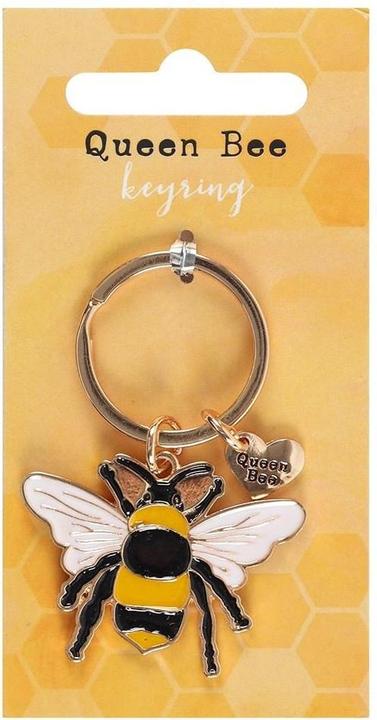Actual product image Something Different Enamel Keychain Queen Bee