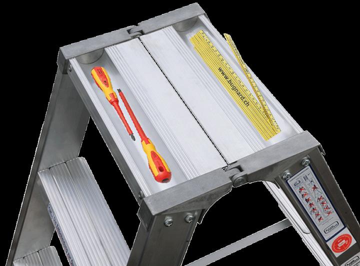 Produktbild Iller Bockleiter mit Stufen aus Leichtmetall (Stehleiter, 91 cm)