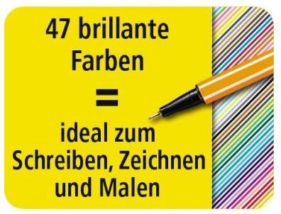 Actual product image STABILO point 88 Fineliner (Multicoloured, 10 x)