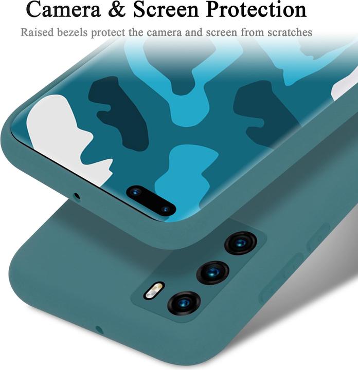 Immagine prodotto Cadorabo Copertura della cassa del silicone liquido TPU (Huawei P40)