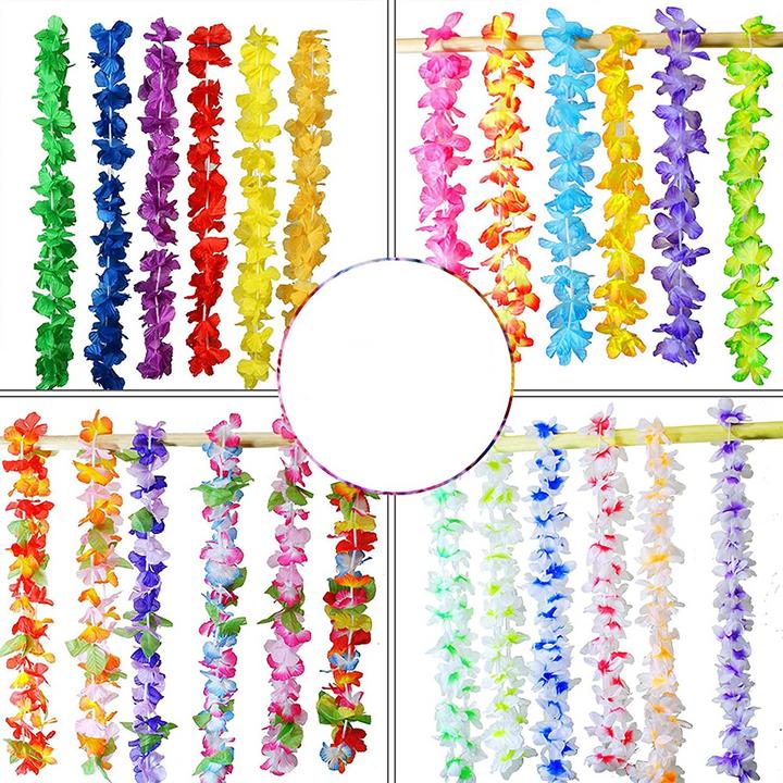 Image du produit I Am Creative Hawaii Blumen Kette Party Accessoires Deko OneSize 36er Set