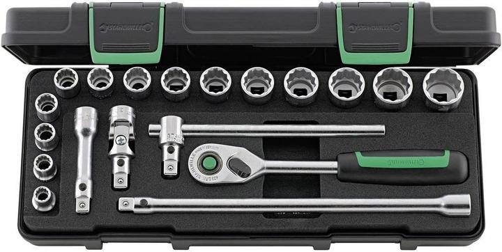 Stahlwille Socket spanner set (22 mm, 8 mm, 10 mm, 14 mm, 21 mm, 18 mm, 11 mm, 12 mm, 20 mm, 19 mm, 17 mm, 15 mm, 13 mm, 9 mm, 16 mm)
