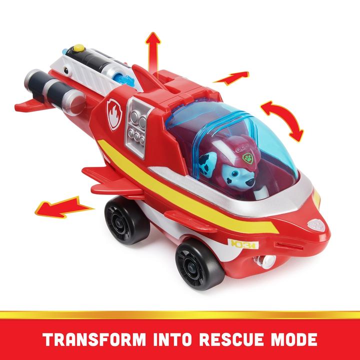Actual product image Spin Master Paw Patrol Aqua Pups Deluxe Vehicle Marshall