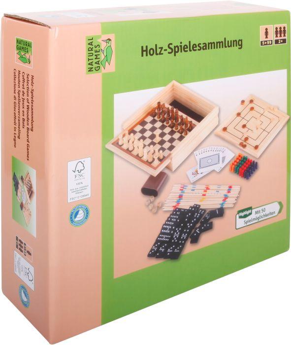 Natural games NG Wooden game collection 50 in 1 (German)