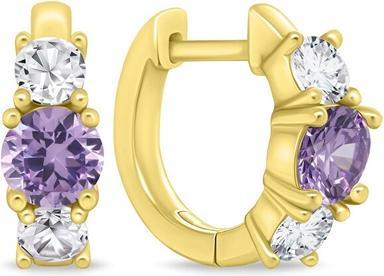 Produktbild Brilio Silver - EA892YAM Glitter Gold Plated Circles