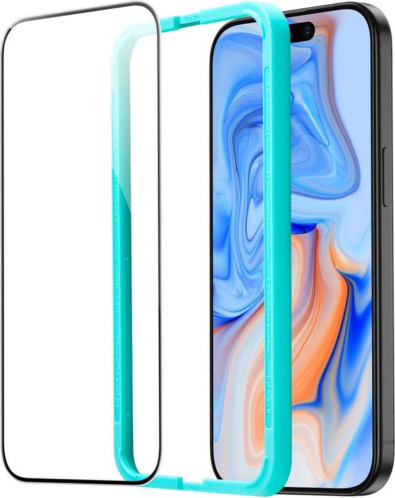 Actual product image ESR Tempered glass display protection (1 Piece, Apple iPhone 15)