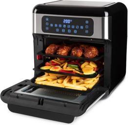 Produktbild Inventum GF1200HLD - Airfryer oven - Heteluchtfriteuse met roterende mand - Inhoud 12 liter - Zwart/RVS