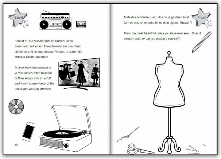 Actual product image Kleider sind für alle da! Das Kinderbuch für eine kunterbunte Kleidungswahl, egal wer du bist. (English, German, Sarah Herbig-Buttula, Anika Slawinski, 2023)