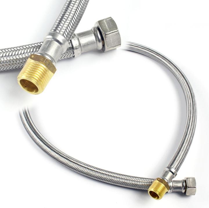 Immagine prodotto XPOtool Tubo flessibile da 600 mm DN13 3/4" M (26,44 mm) e 1/2" UN (18,64 mm) Braccio in acciaio inox EPDM