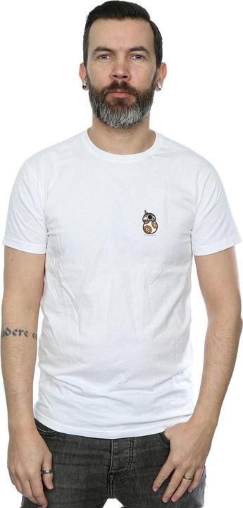 Actual product image Star Wars Mens The Force Awakens BB-8 Chest Print T-Shirt (L)