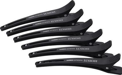 Tools for Beauty Hr Acc Carbon Clips With Band 6 Pcs (Haargummi)