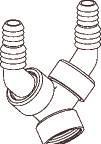 Actual product image Geberit Double hose connection