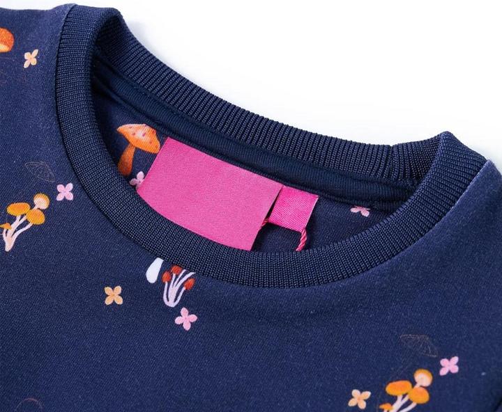 Produktbild VidaXL Kinderkleid Marineblau 140,Material: 92 % Baumwolle. 8 (140)