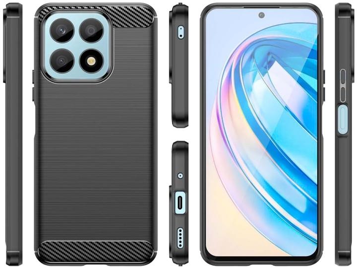 Actual product image Screenguard Honor X8a Case Carbon Brushed Soft TPU (Honor X8a)