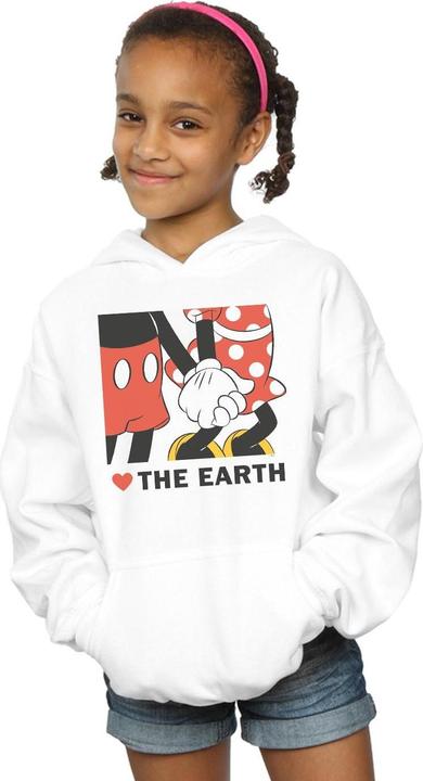Image du produit Disney - Sweat à capuche MICKEY MOUSE HEART THE EARTH - Fille (152, 158)
