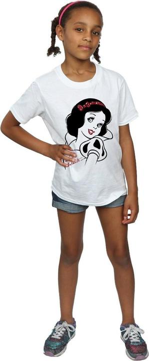 Actual product image Snow White Girls Glitter T-Shirt (116)