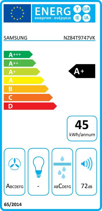 Energie-Label Samsung NZ84T9747VK/UR