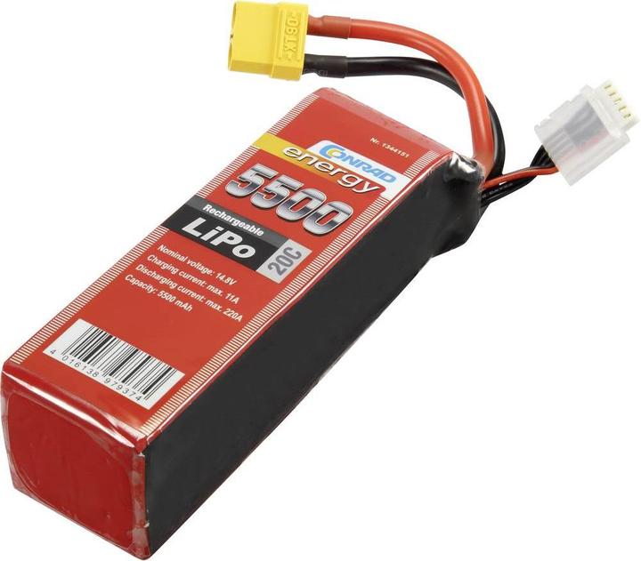 Conrad energy Modeling battery pack (LiPo) 14.8 (14.80 V, 5500 mAh)